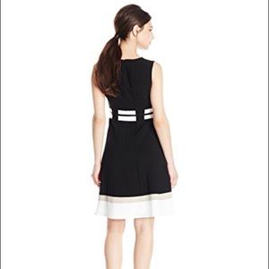 Fit and Flare Colorblock Dress